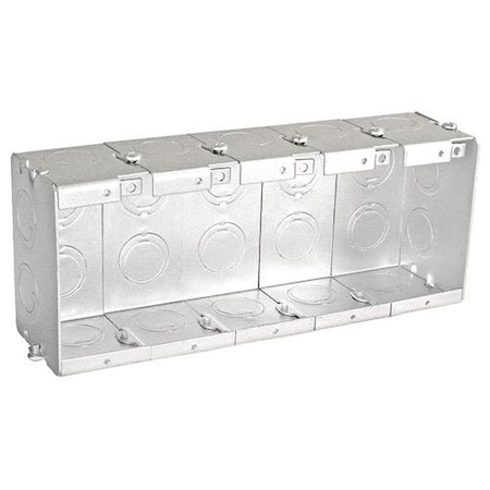 Southwire Electrical Box, 70 cu in, Masonry Box Type, 5 Gangs, Steel TB-525-G